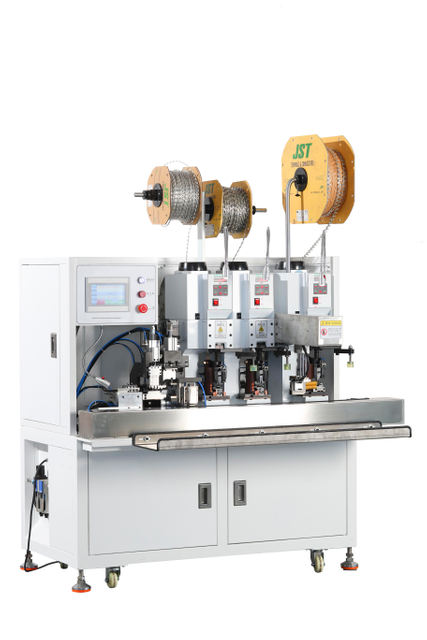 Three-core Automatic Terminals Stripping Crimping Machine